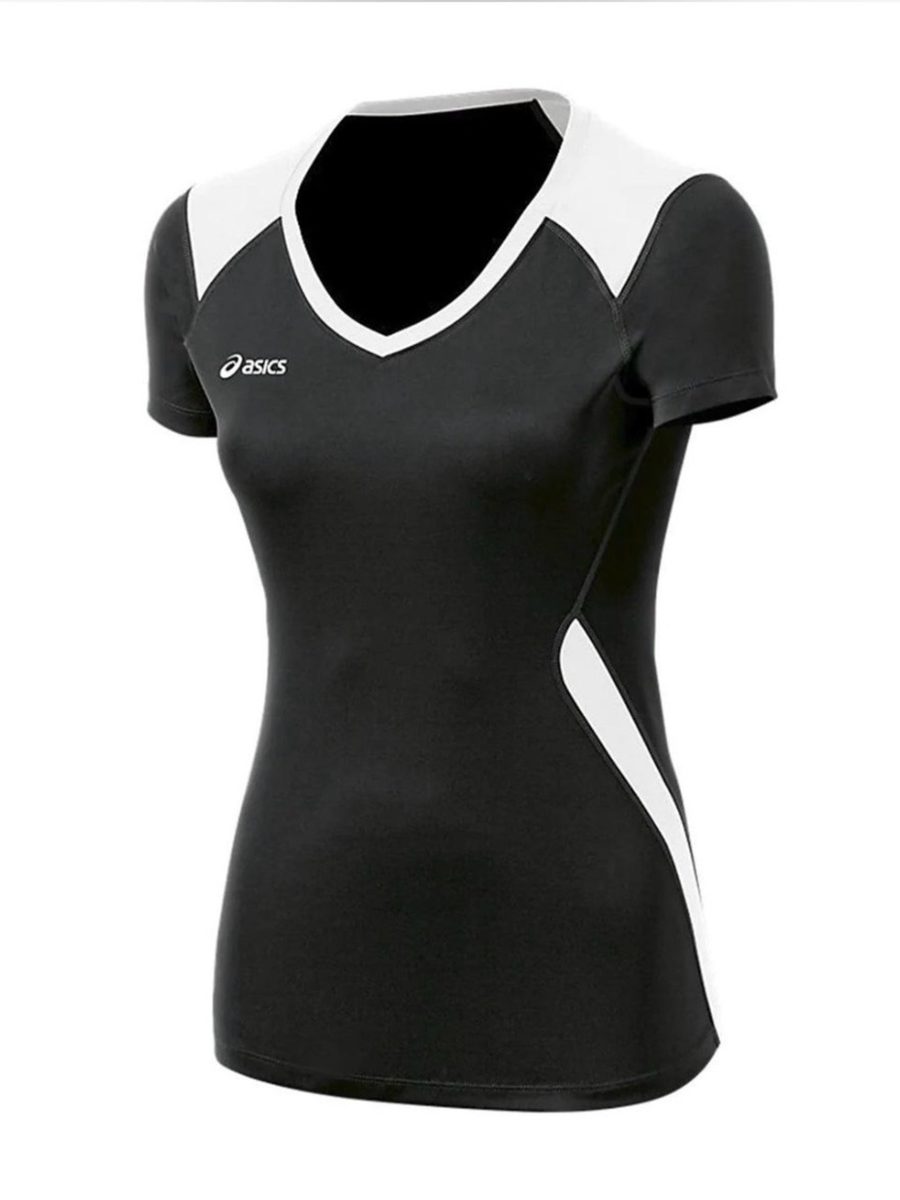 ASICS Black & White Volleyball Jersey Top